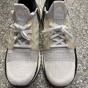 Adidas Boost white and Black Knit Sneakers